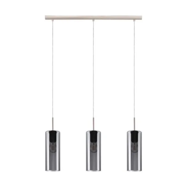 EGLO 98695 LAMPA SELVINO OPRAWA WISZĄCA HL/3 E27 NICKEL-M/SW-TRANSP.SELVINO