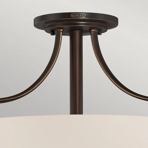 ELSTEAD CHANTILLY QZ/CHANTILLY/SF3 3Lt Semi-Flush