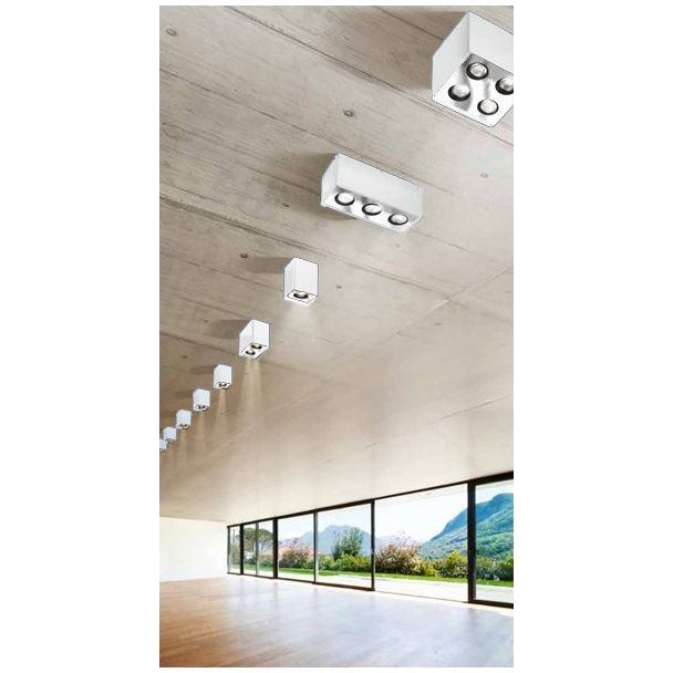 AZZARDO FH31431S-WH-CH / AZ0735 Nino 1 (white/chrome) Lampa sufitowa