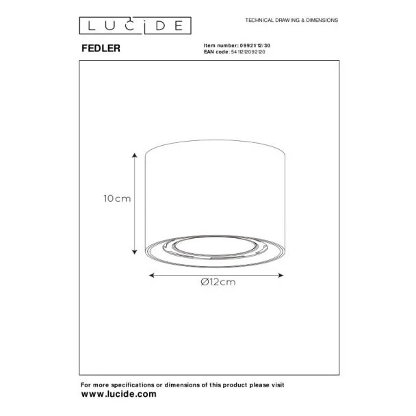 LUCIDE FEDLER 09921/12/30 SUFITOWA REFLEKTORY