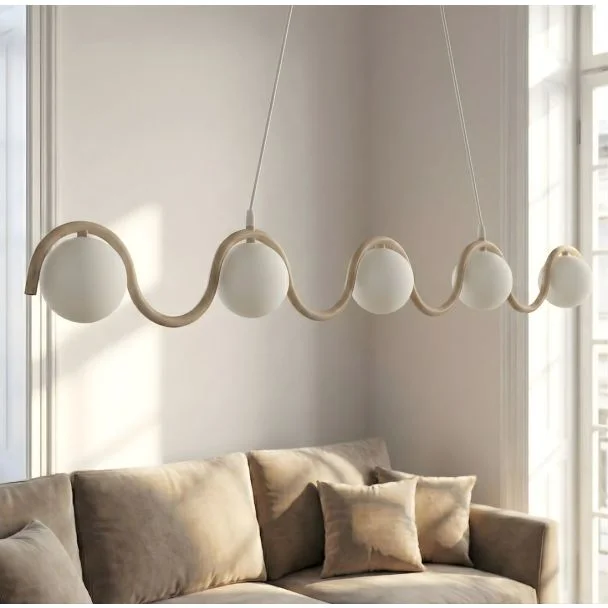 EMIBIG 1664/5 SINUS 5 MOKKA LAMPA WISZĄCA