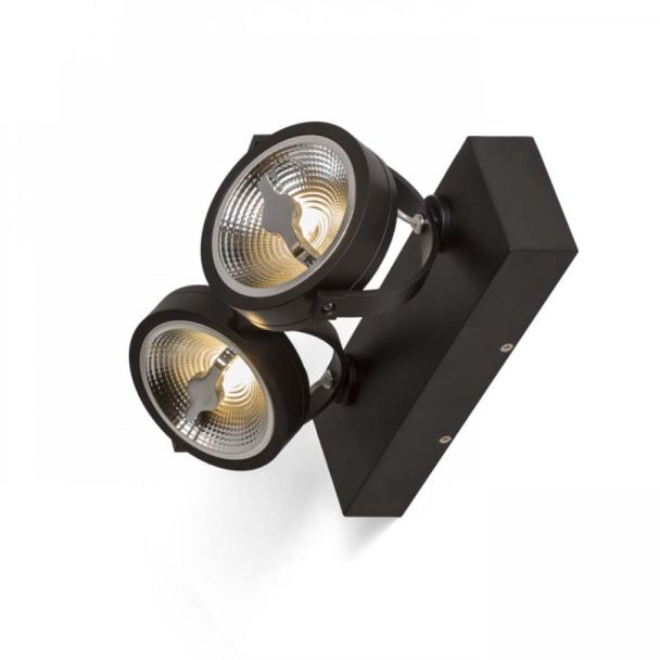 RENDL R13107 KELLY LED II DIMM ścienna czarna 230V LED 12W 24° 3000K