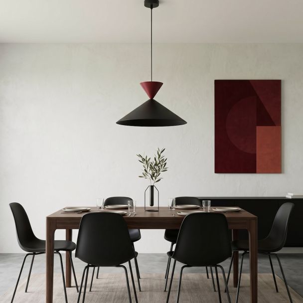 EMIBIG 1744/1M RALF 1M BL BURGUNDY Lampa wisząca