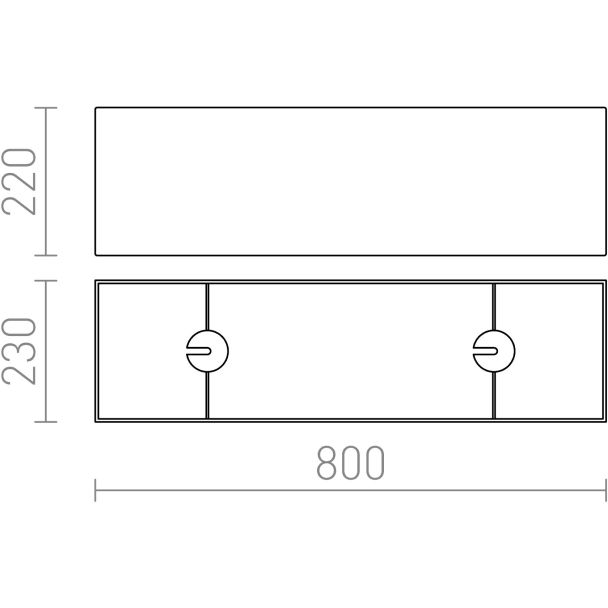RENDL R11503 LOPE 80/23 abażur Polycotton biała max. 23W