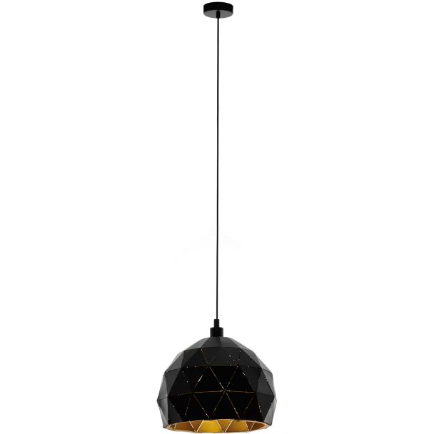EGLO 97845 HL/1 E27 Ø300 SCHWARZ/GOLD ROCCAFORTE