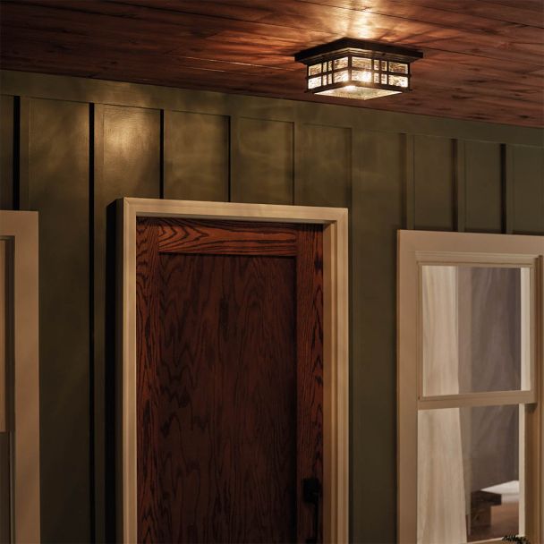 ELSTEAD Beacon Square KL-BEACON-SQUARE-F-OZ 2 Light Flush Mount