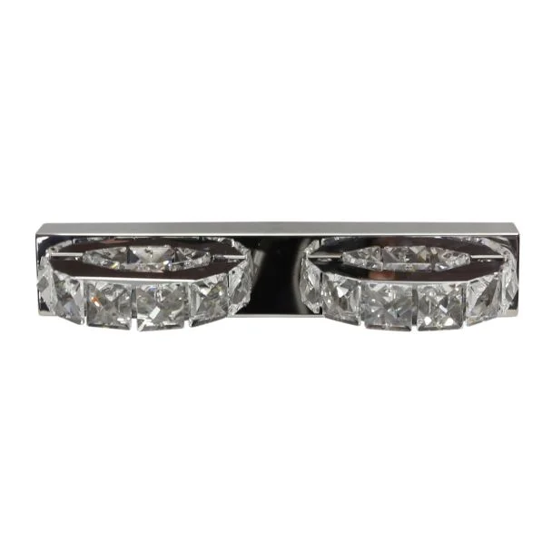 CANDELLUX 22-45300 SHIPI KINKIET 2X3W LED KRYSZTAŁKI STAL NIERDZEWNA