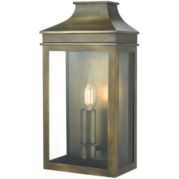 DAR VAP5245 VAPOUR 1LT COACH LTN WEATHERED BRASS IP44