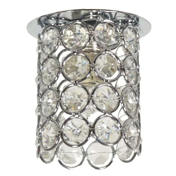 CANDELLUX 2203973 OPRAWA STROPOWA DEKORACYJNA SK-73 CH/TR G9 CHROM 1X40W G9 KRYSZTAŁ TRANSPARENT