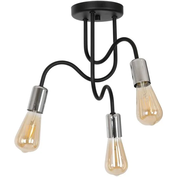 LUMINEX 8071 plafon Dow black/chrome 3