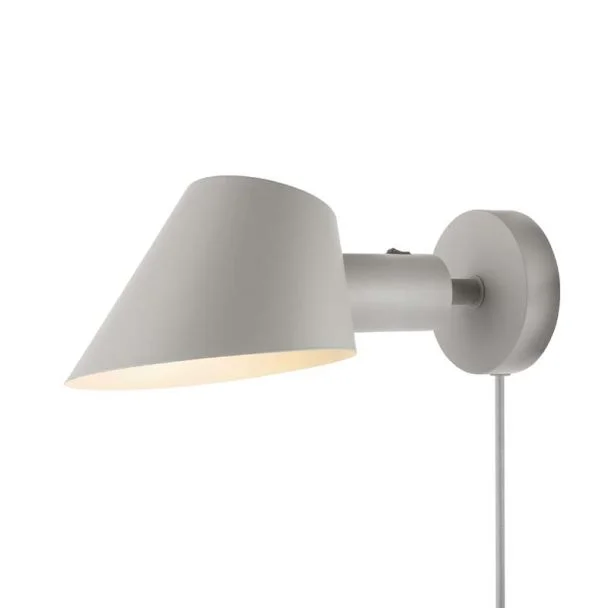 DESIGN FOR THE PEOPLE 2220381010 Lampa ścienna STAY E27 60W Aluminium Szary