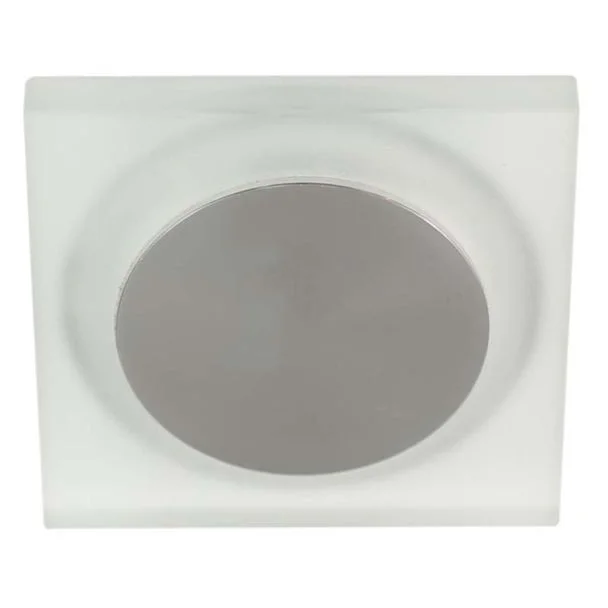 CANDELLUX 2227474 OPRAWA STROPOWA STAŁA KWADRATOWA SS-29 AL/FR 1W LED 230V SZKŁO MROŻONE