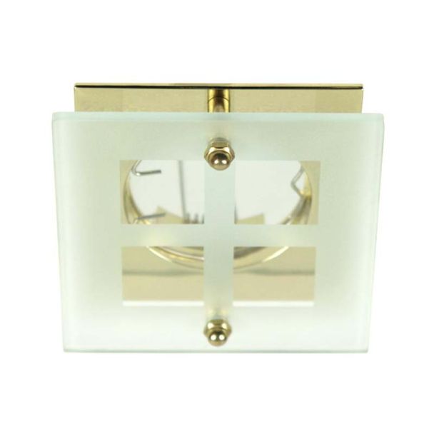 CANDELLUX 2229104 SZ-06 G MR16 ZŁOTA OPR.KWADRAT STAŁA SZKŁO