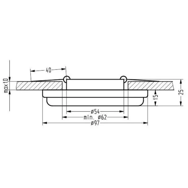 CANDELLUX 2240299 OPRAWA STROPOWA STAŁA OKRĄGŁA SAK-03 AL/TR 5W LED COB 230V SZKŁO AKRYLOWE BEZBAR