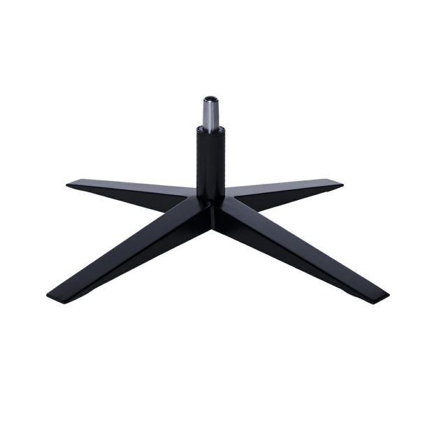 KING HOME HE-066.LEG.BLACK Noga i uchwyt fotel EGG SZEROKI BLACK - stal lakierowana na czarno