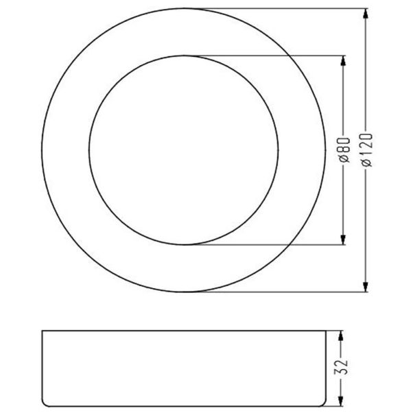 CANDELLUX 2263748 OPRAWA STROPOWA SPN-03 WH 6W LED 230V PANEL LED STAŁA OKRĄGŁA NAWIERZCHNIOWA ŚR.