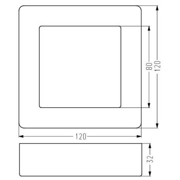 CANDELLUX 2263779 OPRAWA STROPOWA SPN-06 WH 6W LED 230V PANEL LED STAŁA KWADRATOWA NAWIERZCHNIOWA