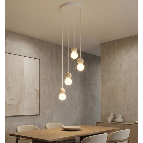 EMIBIG 1674/4 LOOP 4 WHITE LAMPA WISZĄCA