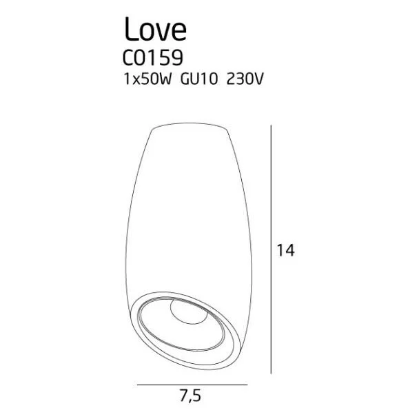 MAXLIGHT LOVE plafon C0159