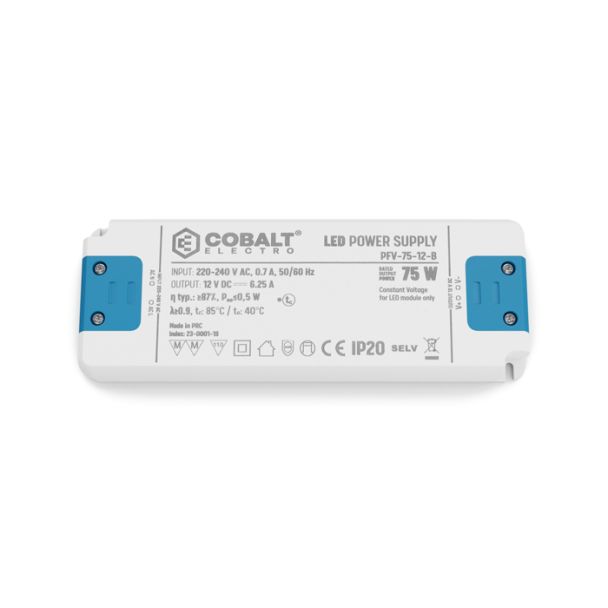 LED LABS 23-0001-18 Zasilacz meblowy LED CobaltElectro PFV 12V 75W IP20 B