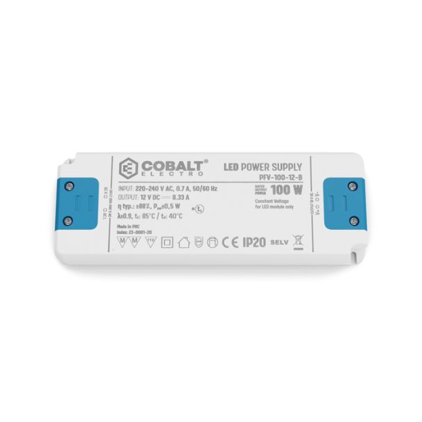 LED LABS 23-0001-20 Zasilacz meblowy LED CobaltElectro PFV 12V 100W IP20 B