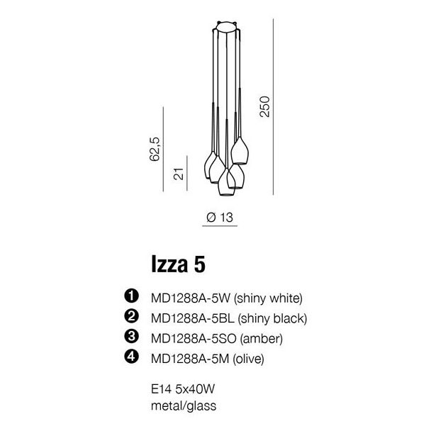 AZZARDO AZ0311 Izza 5 (shiny white)
