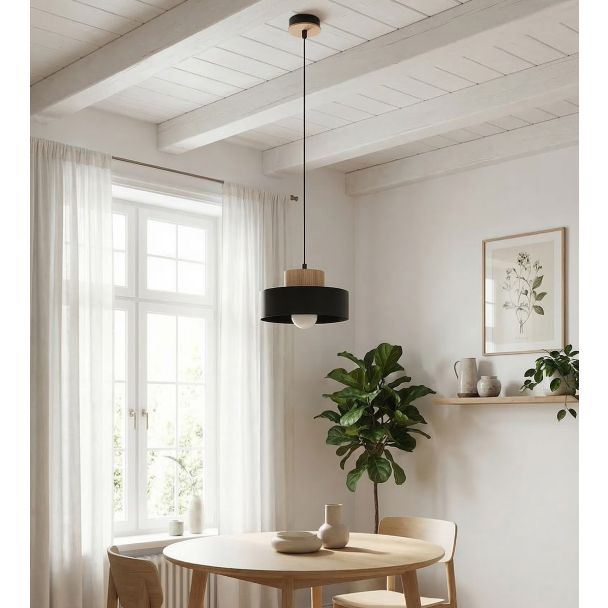EMIBIG 1667/1S KIVI 1S BLACK LAMPA WISZĄCA