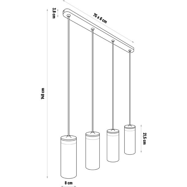 Hellux 8533419 Lampa BARREL 4