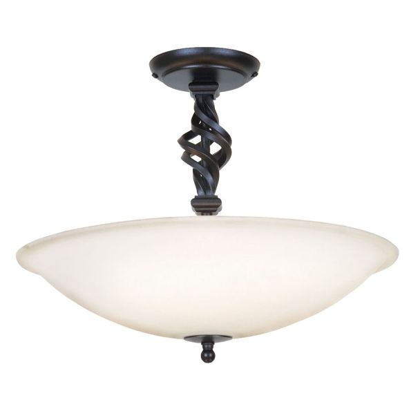ELSTEAD PEMBROKE PB/SF/A BLACK Semi-Flush