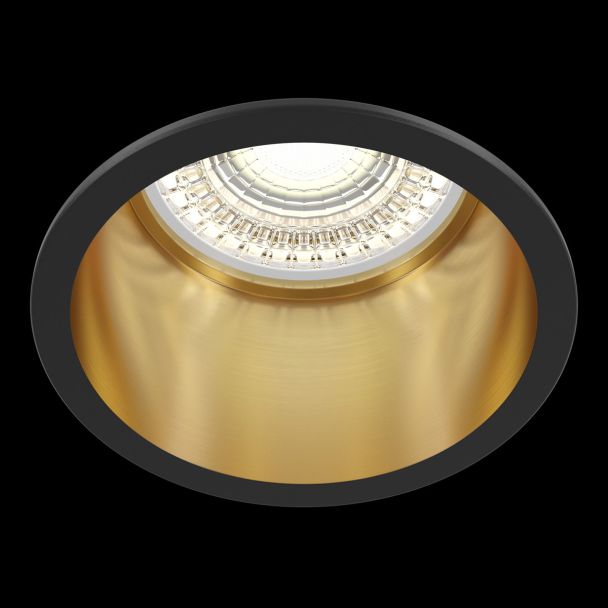 MAYTONI DL049-01GB Downlight Reif Downlight Black with Gold