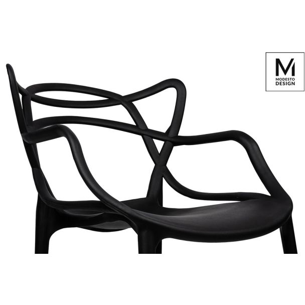 Modesto Design C1034.BLACK MODESTO krzesło HILO czarne - polipropylen