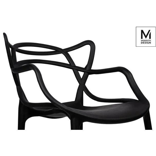 Modesto Design C1034.BLACK MODESTO krzesło HILO czarne - polipropylen