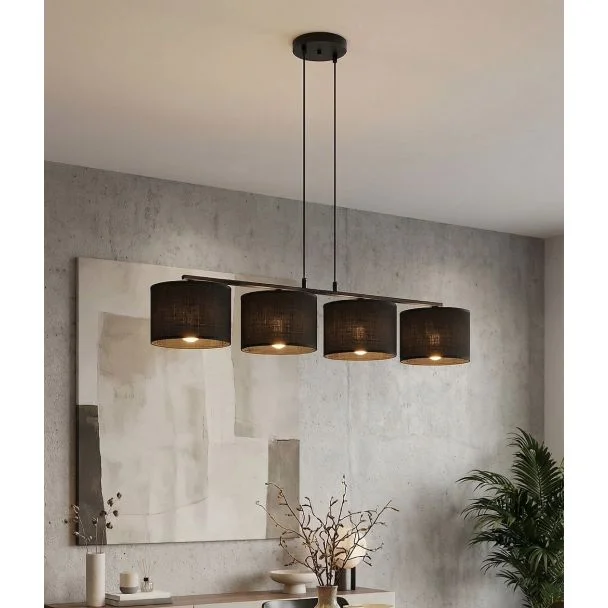 EMIBIG 1655/4 ECO 4 BL BLACK LAMPA WISZĄCA