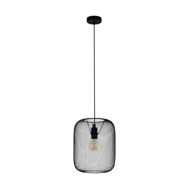 EGLO 43331 LAMPA WRINGTON OPRAWA WISZĄCA HL/1 Ø300 GITTERSCHIRM SCHWARZ WRINGTON