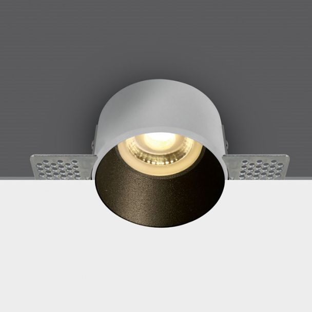 ONE LIGHT 10105TR/B Potamos czarny wpust z oprawką GU10 MR16 50W dark light
