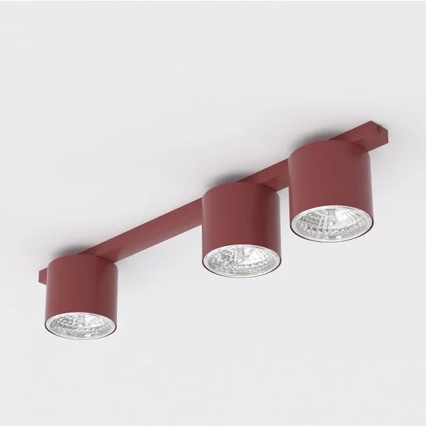 EMIBIG 1697/3 NANO 3 BURGUNDY Lampa sufitowa