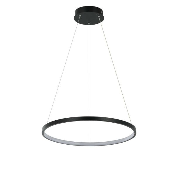 LIGHT PRESTIGE Lampa wisząca Ring mały CCT 1xLED czarny LP-909/1P S BK CCT