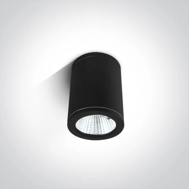 ONE LIGHT 67138C/B/W Modi czarny zewnętrzny cylinder sufitowy 3000K 6W IP54