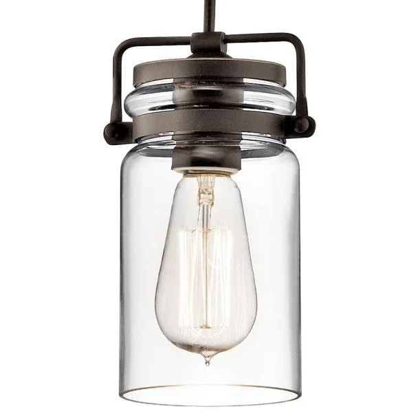 ELSTEAD Brinley KL-BRINLEY-MP-OZ 1 Light Mini Pendant - Olde Bronze