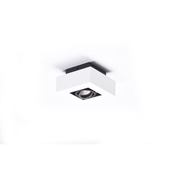 AZZARDO AZ4430 NIKEA 1 GU10 WH/BK TECHNICAL EXPOSED DOWNLIGHT WHITE / BLACK
