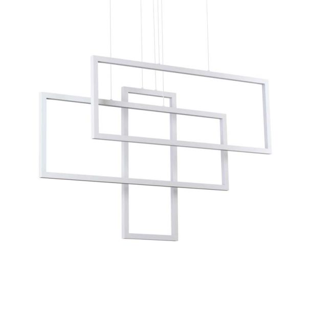 IDEAL LUX 253589 FRAME SP RETTANGOLO BIANCO LAMPA WISZĄCA biały