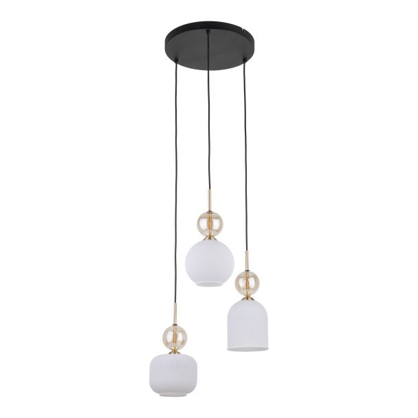 TK-LIGHTING 11592 SOPHIA COGNACWHITE LAMPA WISZACA 3XE14