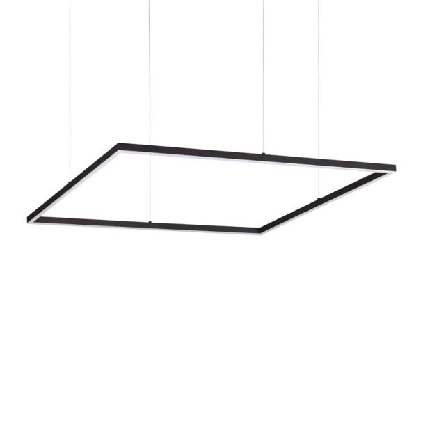 IDEAL LUX 259208 ORACLE SLIM SP D090 SQUARE 3000K ON-OFF BK LAMPA WISZĄCA czarny