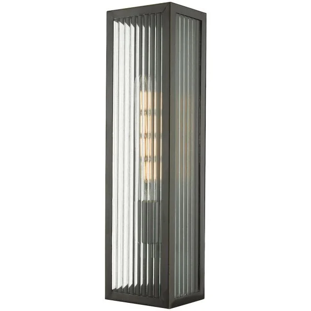 DAR KEE5063 KEEGAN 1LT W/LT RUBBED BRONZE LARGE IP44