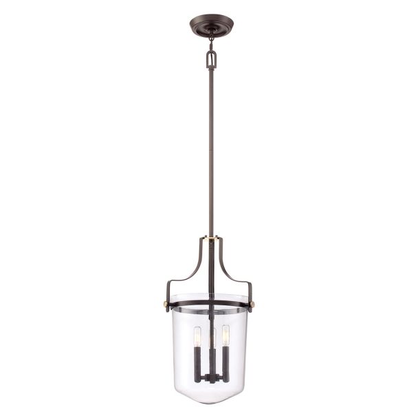 ELSTEAD Penn Station QZ-PENN-STATION-M-WT 3 Light Pendant - Western Bronze