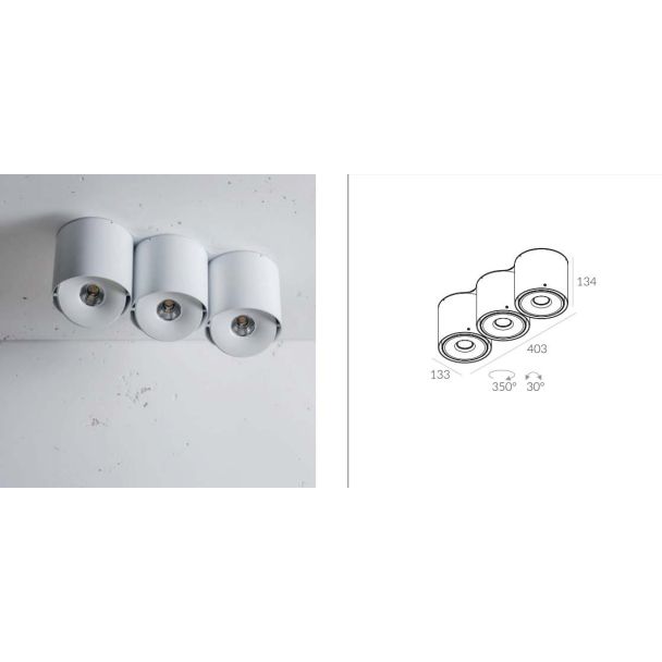 LABRA 3.1552 NEX 3 NT edge.LED 3x 12W DALI