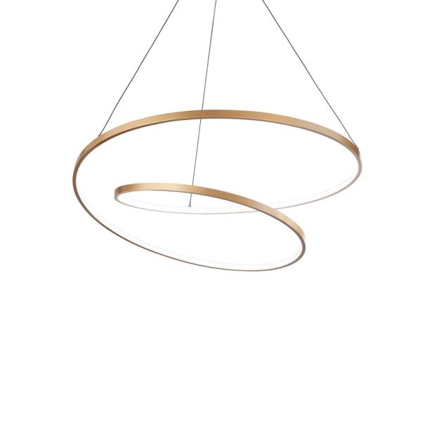IDEAL LUX 269443 OZ SP D60 ON-OFF OTTONE LAMPA WISZĄCA mosiądz
