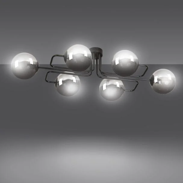EMIBIG 832/6A LAMPA SUFITOWA BRENDI 6A BL GRAFIT
