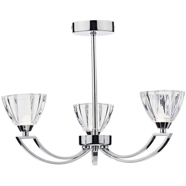 DAR VIT0350 VITO 3LT SEMI FLUSH POL CHR