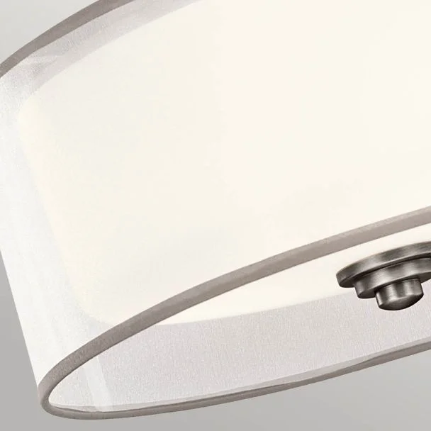 ELSTEAD Lacey KL-LACEY-SF-AP 3 Light Semi-Flush Mount - Antique Pewter